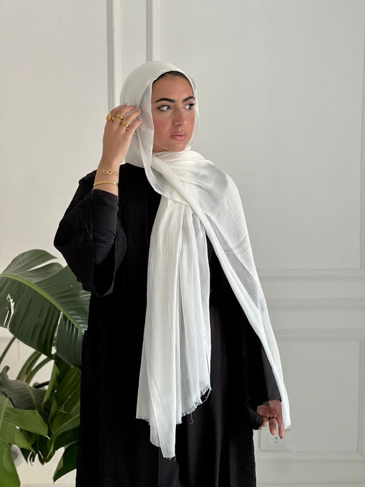Crinkle Modal - Off White